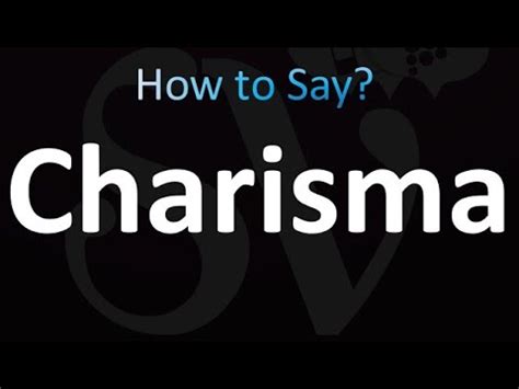 how to pronounce charism|Iba pa.